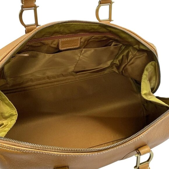 Auth DIOR/ChristianDior - Brown Leather Handbag - Picture 10 of 16